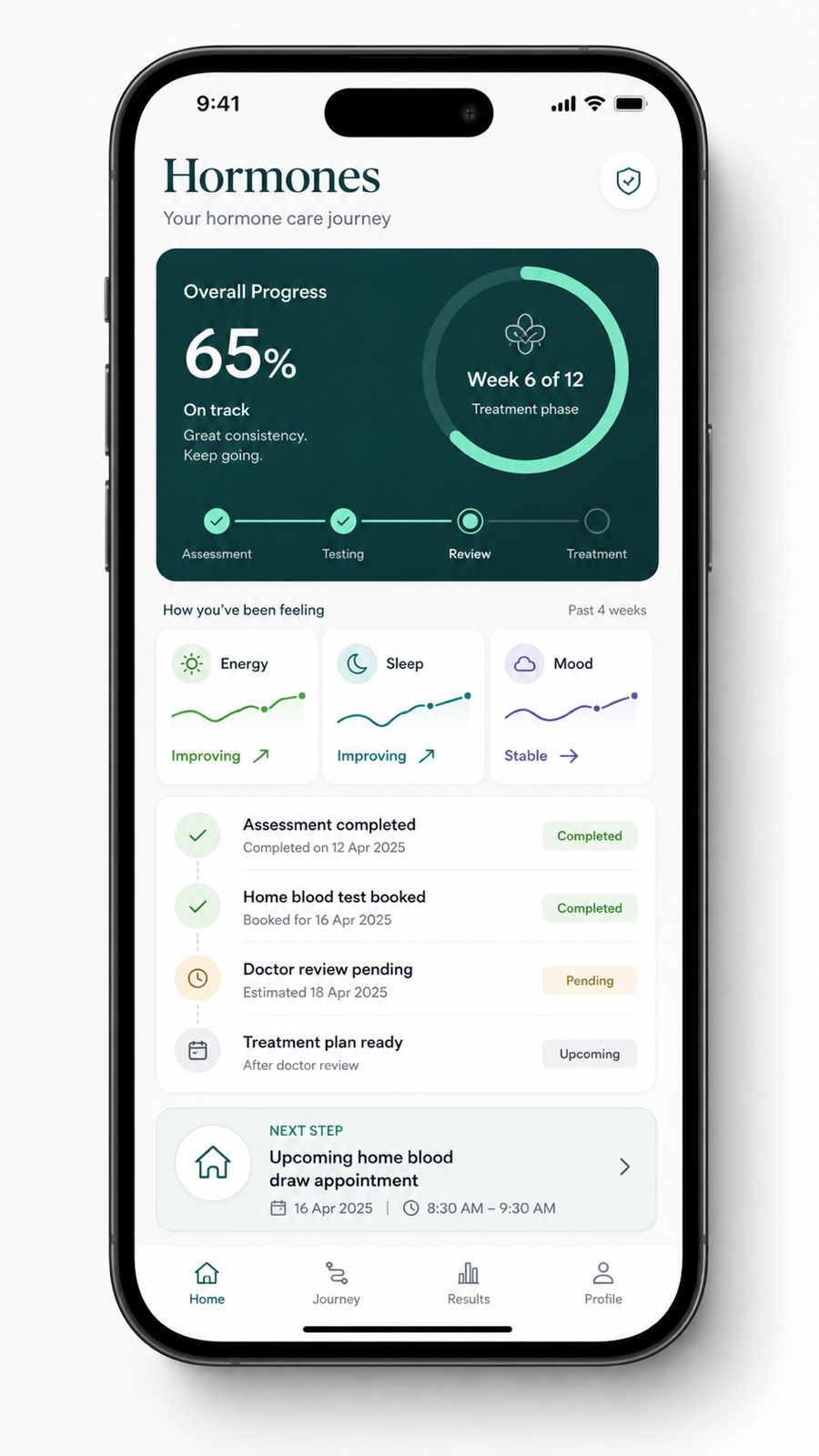 Hormones — inside the Mansour app